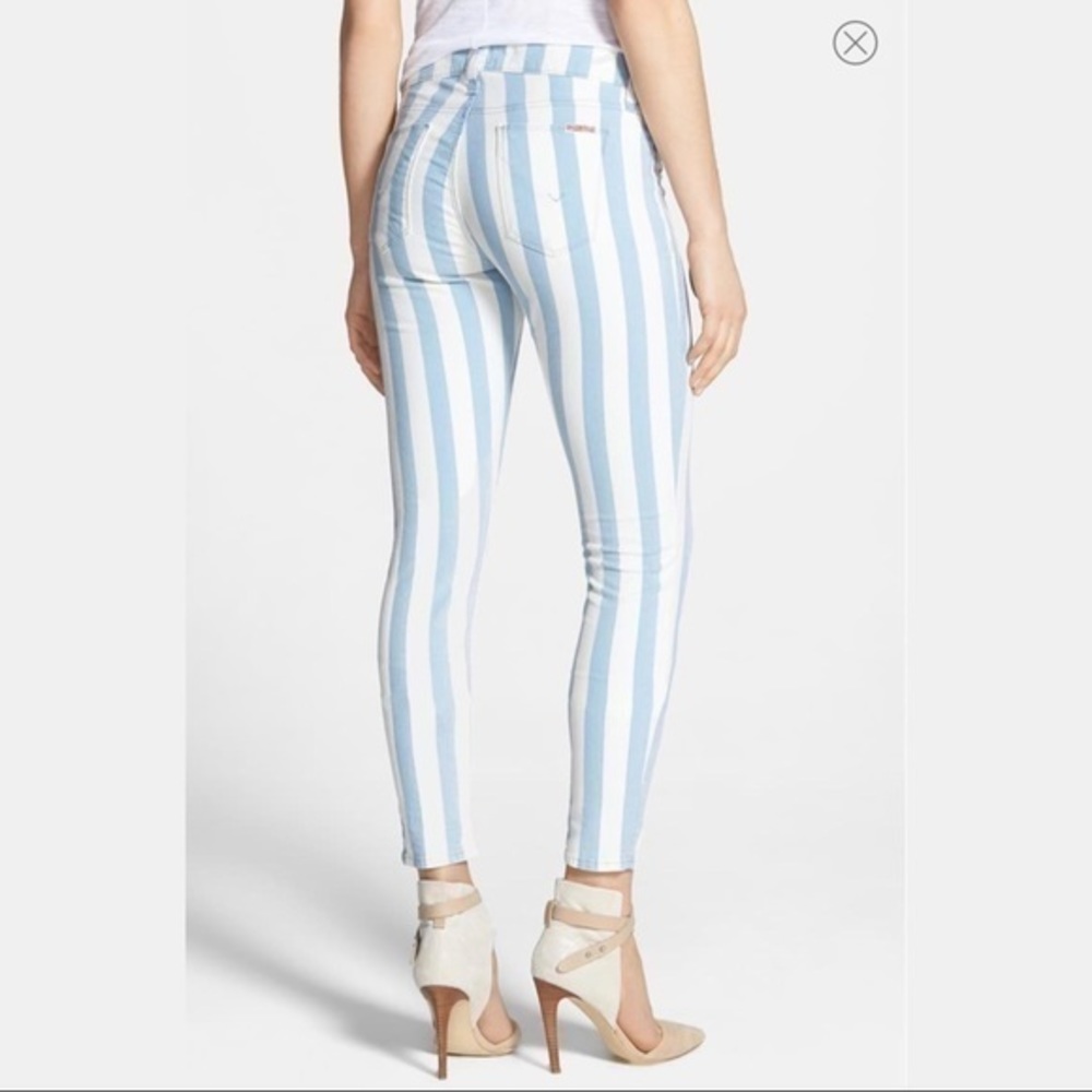 HUDSON JEANS 'Krista' Stripe Super Skinny … - Picture 8 of 11